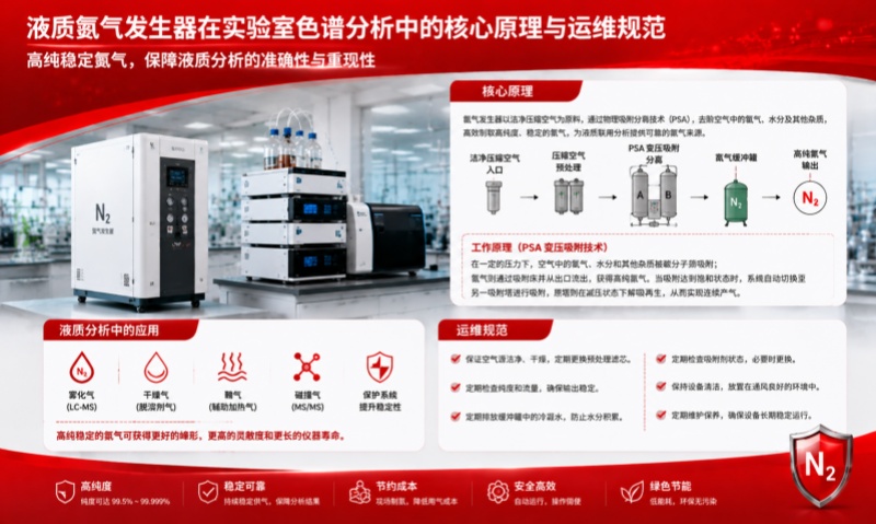 液质氮气发生器在色谱质谱分析中的作用机理与运行维护规范